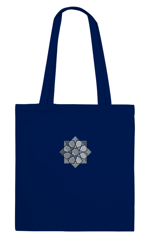 Embroidered Damascus Tote Bag