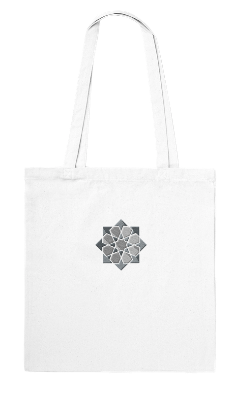 Embroidered Damascus Tote Bag