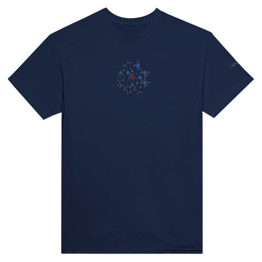 Brodé T-shirt Navy  Islamic geometric pattern 