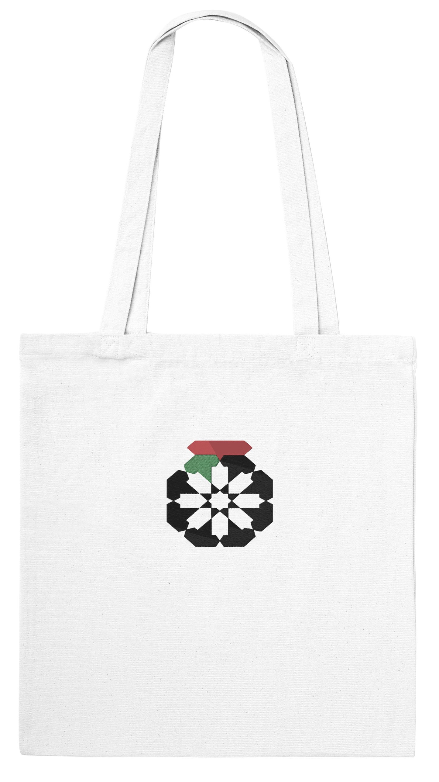 Embroidered Palestinian Flag Tote Bag